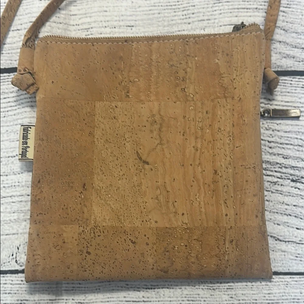 Pure Cork Crossbody Bag with Colorful Pattern - Picture 3 of 12